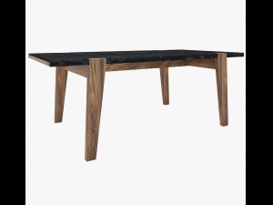 furniture antiquarian dining table Modelo 3D
