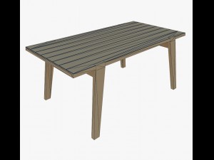 furniture antiquarian dining table Modelo 3D