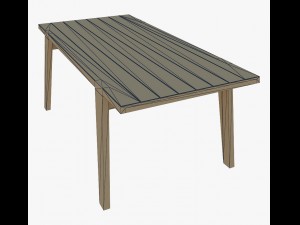 furniture antiquarian dining table Modelo 3D