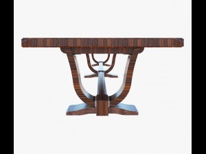 furniture antiquarian dining table 3D Model
