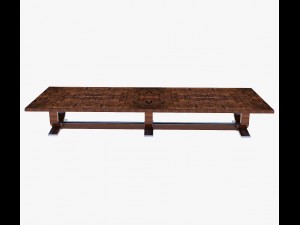 furniture antiquarian dining table 3D Model