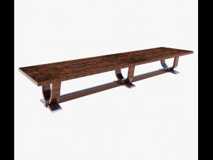 furniture antiquarian dining table 3D Model