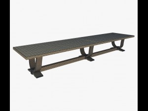 furniture antiquarian dining table 3D Model
