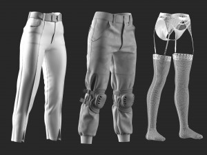 22 Womens Clothes Pack - VOL 4 - Marvelous - CLO Project file 3D Model