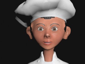 cook assistant Modello 3D