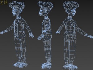 cook assistant Modello 3D