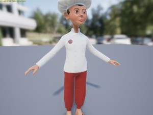 cook assistant Modello 3D