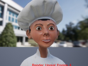 cook assistant Modello 3D