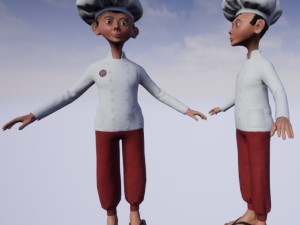 cook assistant Modello 3D