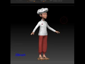 cook assistant 3D Model