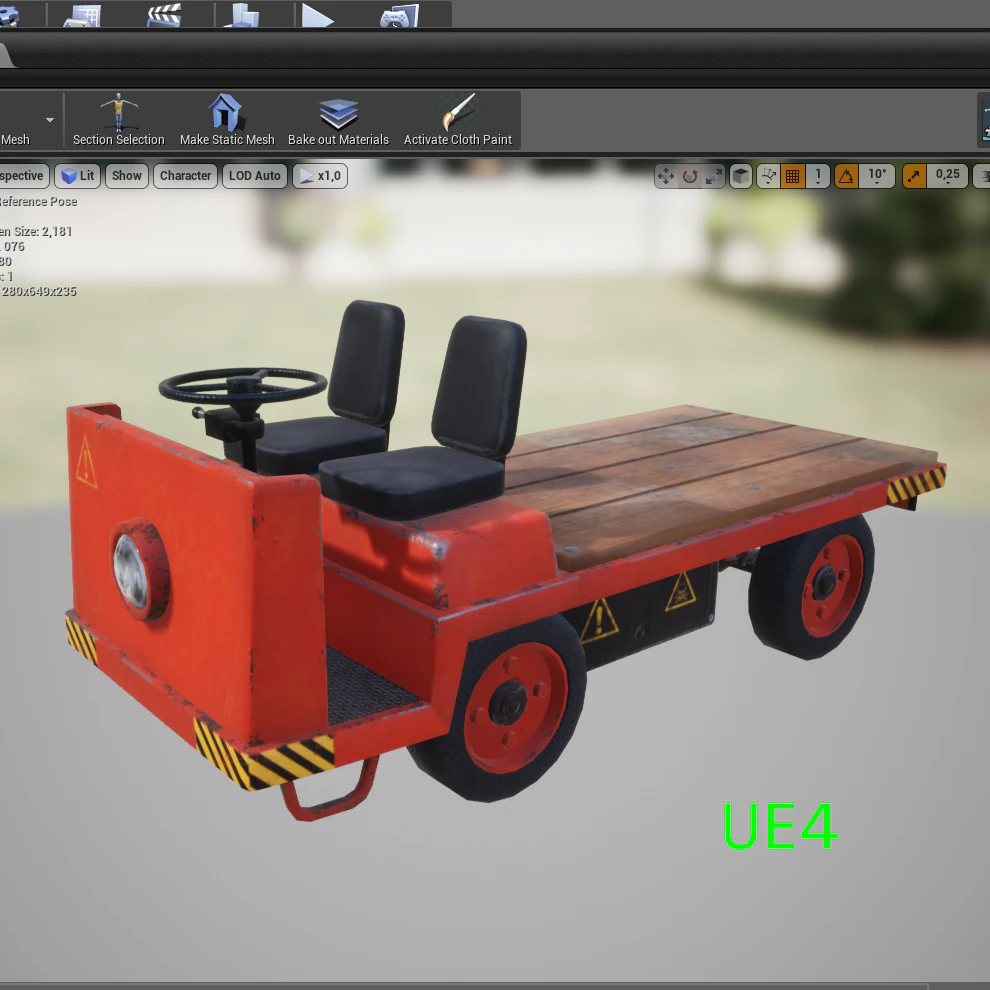 electric car 3D Model .c4d .max .obj .3ds .fbx .stl .blend 