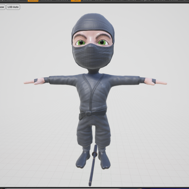 kidninja 3D मॉडल .c4d .max .obj .3ds .fbx .stl .blend 