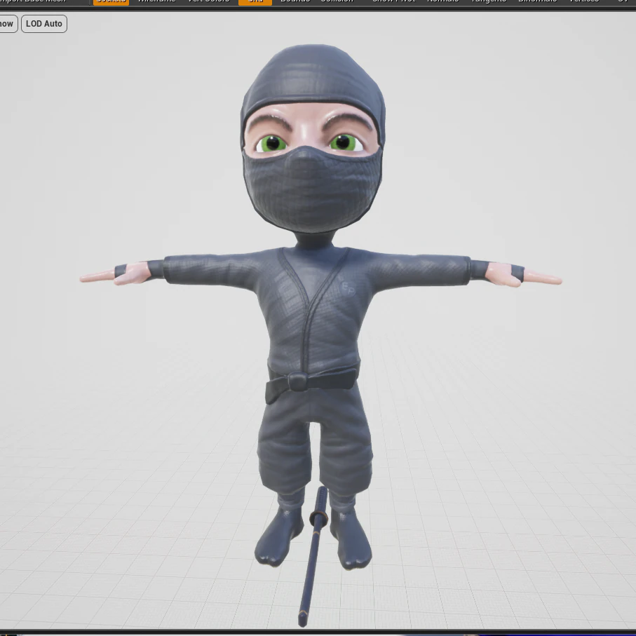 kidninja 3D Model .c4d .max .obj .3ds .fbx .stl .blend 