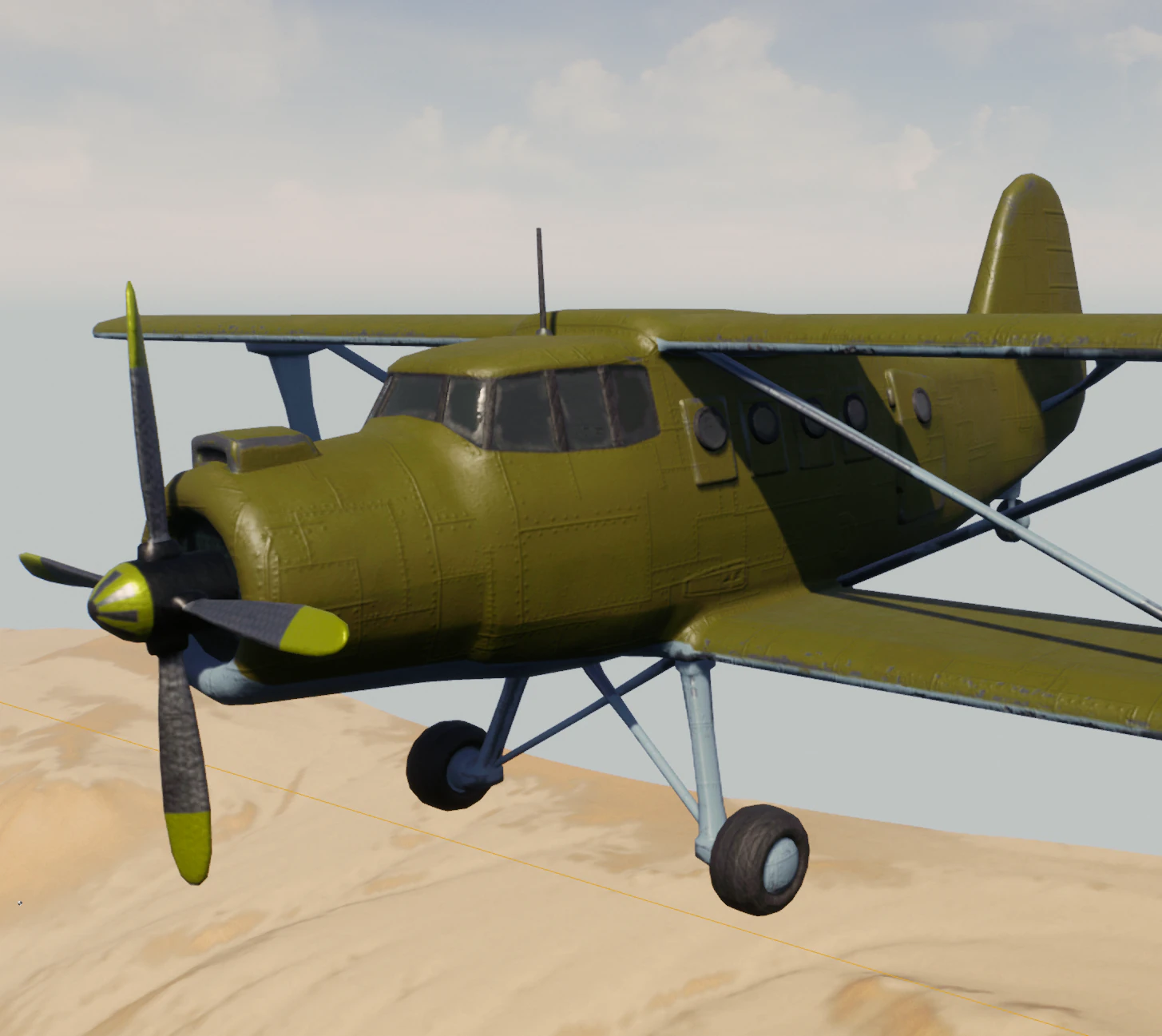 airplanebi 3D Model .c4d .max .obj .3ds .fbx .stl .blend 