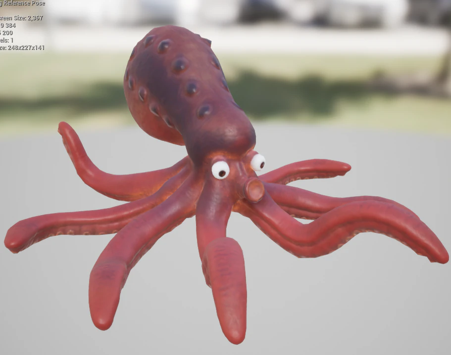 octopus01 3D Model .c4d .max .obj .3ds .fbx .stl .blend 