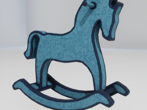 wooden horse Modelo 3D