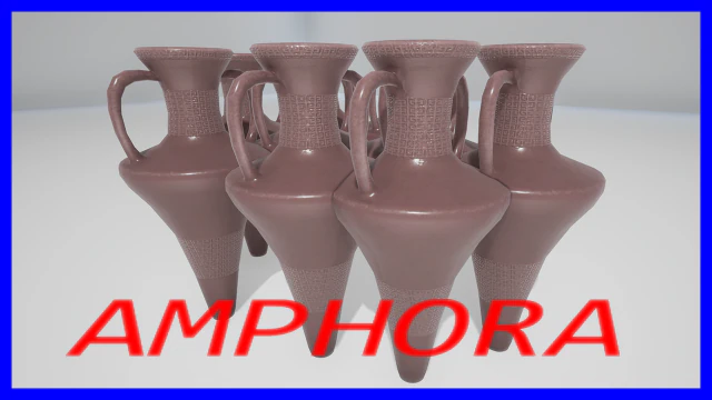 &acirc;nfora 01 Modelo 3D .c4d .max .obj .3ds .fbx .stl .blend 