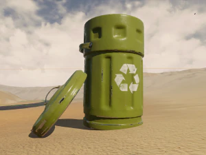 poubelle 01 Modèle 3D