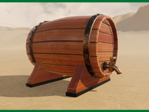wine barrel 3D Model