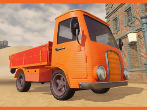 truck cartoon 3 3Dモデル