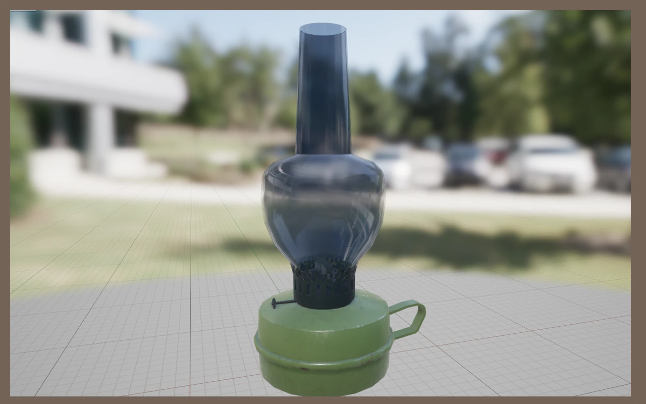 kerosene lamp k1 3D Model .c4d .max .obj .3ds .fbx .stl .blend