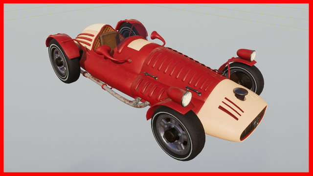 sport car cartoon 3D Model .c4d .max .obj .3ds .fbx .stl .blend 