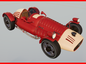 sport car cartoon 3Dモデル