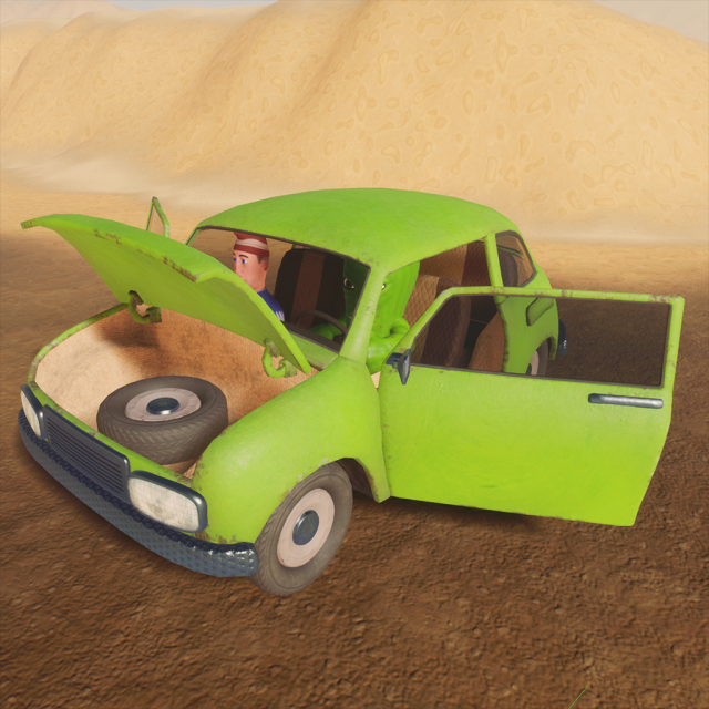 car zaz cartoon Modèle 3D .c4d .max .obj .3ds .fbx .stl .blend 
