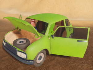car zaz cartoon 3Dモデル