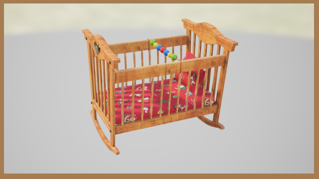 babycot 3D Model .c4d .max .obj .3ds .fbx .stl .blend 