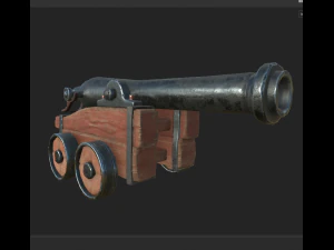 kresk&oacute;wka armata 2 Model 3D