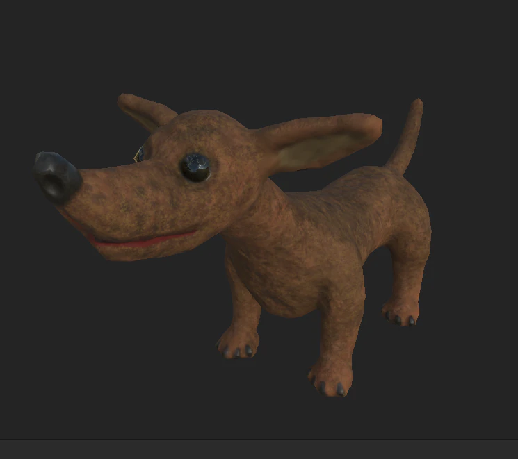 dog3 3D Model .c4d .max .obj .3ds .fbx .stl .blend