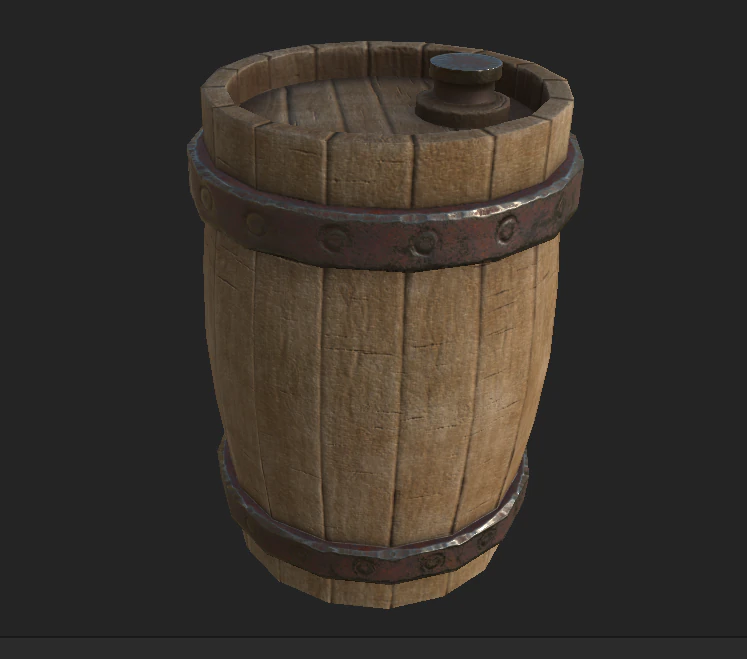 barrel 312 3D Model .c4d .max .obj .3ds .fbx .stl .blend 