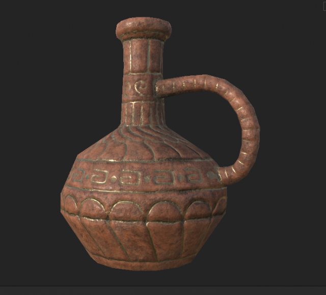 vintage vase 1 3D Модель .c4d .max .obj .3ds .fbx .stl .blend 