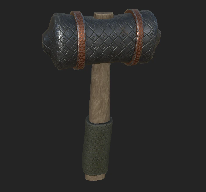 hammer 1 3D Model .c4d .max .obj .3ds .fbx .stl .blend 