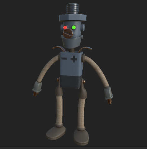 robot idiomatic 2 3D 模型 .c4d .max .obj .3ds .fbx .stl .blend
