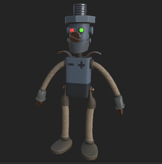 robot idiomatic 2 3D Model .c4d .max .obj .3ds .fbx .stl .blend