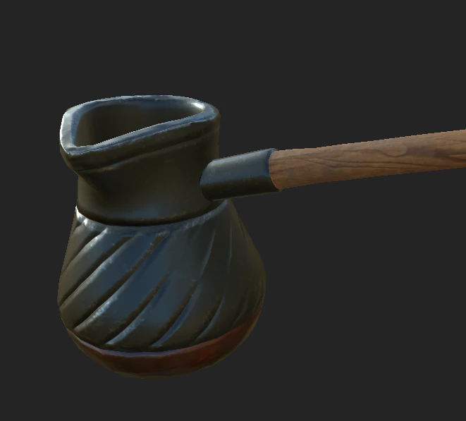 ladle 1 3D Model .c4d .max .obj .3ds .fbx .stl .blend
