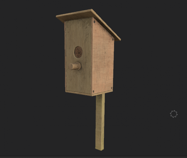 bird house Modello 3D .c4d .max .obj .3ds .fbx .stl .blend 