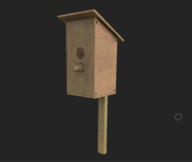 bird house 3D Model .c4d .max .obj .3ds .fbx .stl .blend 
