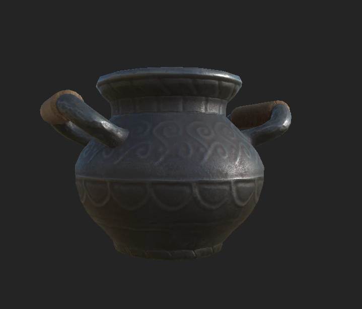 pot old 2 3D Model .c4d .max .obj .3ds .fbx .stl .blend 