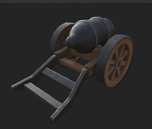 cannon 3 Modelo 3D .c4d .max .obj .3ds .fbx .stl .blend 