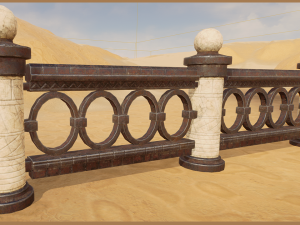 fence kit 1 Modelo 3D