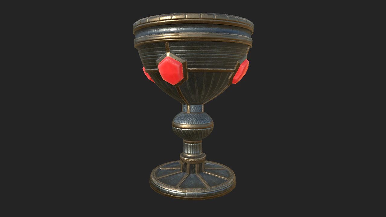 cup medieval 1 3D Model .c4d .max .obj .3ds .fbx .stl .blend