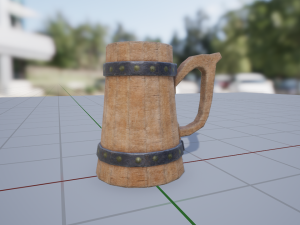 wooden cup 2 3D Model