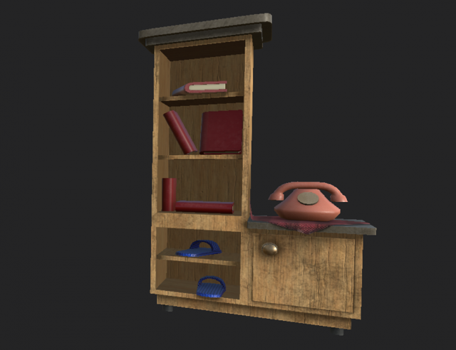 bookcase 2 Modello 3D .c4d .max .obj .3ds .fbx .stl .blend 