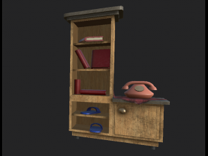 bookcase 2 3Dモデル