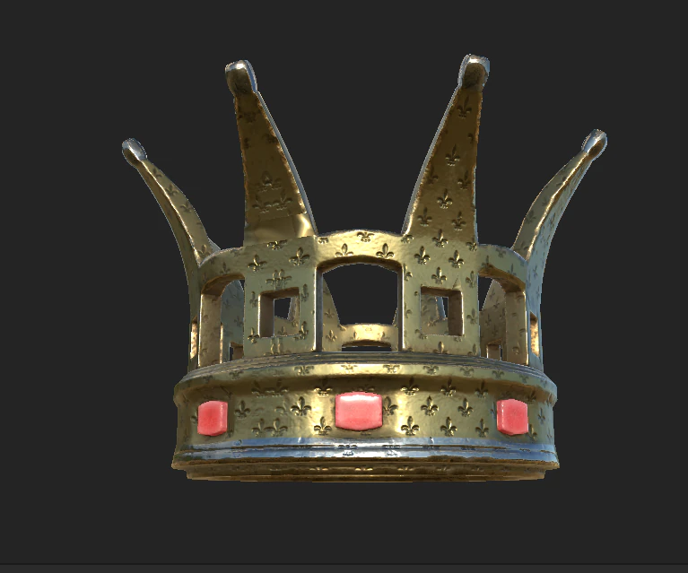 desenho animado corona Modelo 3D .c4d .max .obj .3ds .fbx .stl .blend 