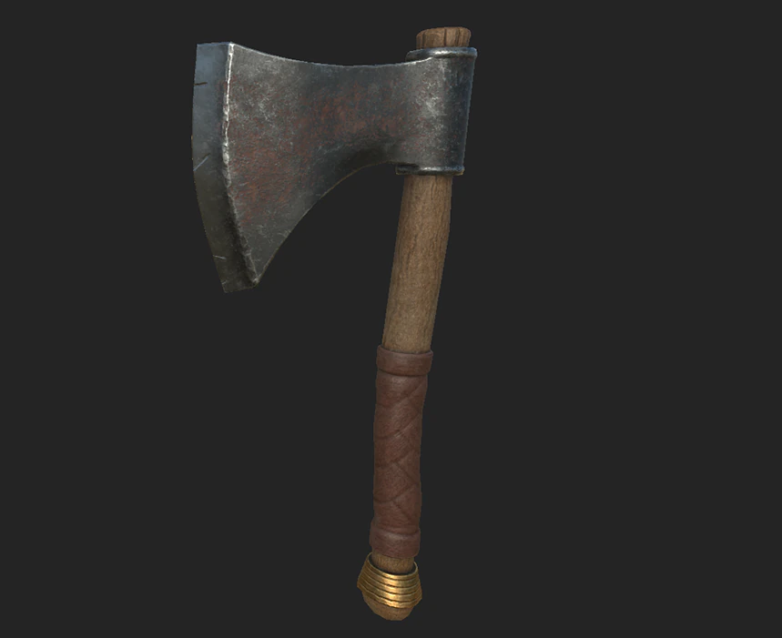 axe 1 3D Model .c4d .max .obj .3ds .fbx .stl .blend 