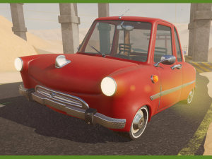 car cartoon 66 3Dモデル